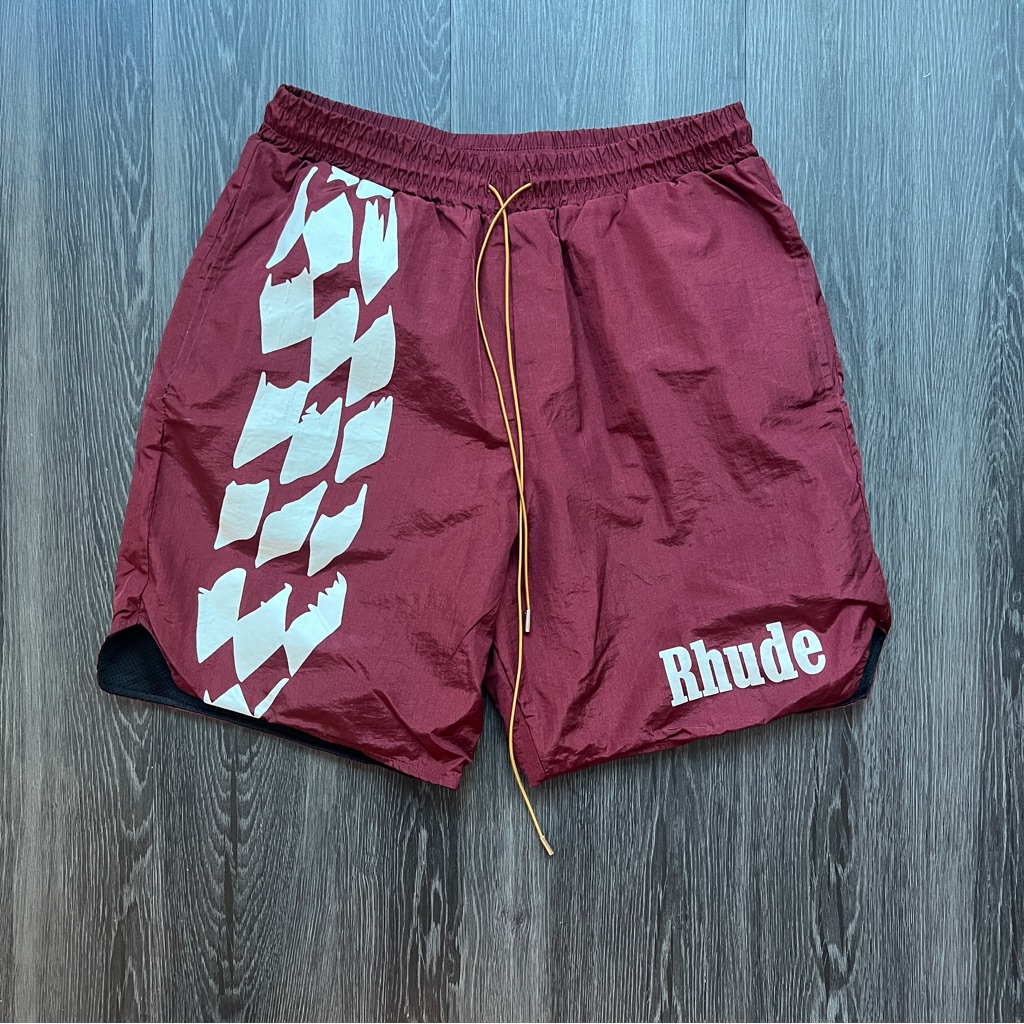 Rhude Red Warm-Up Shorts